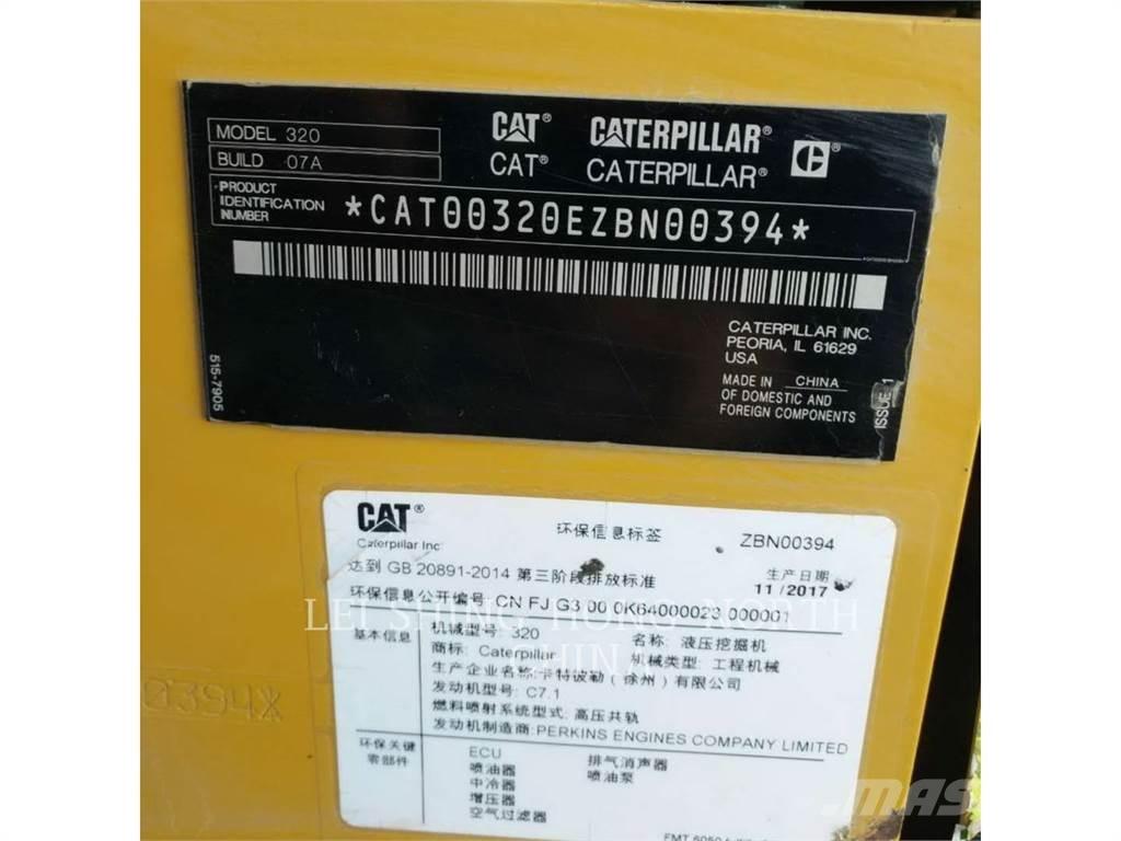 CAT 320-07 대형 굴삭기 29톤 이상