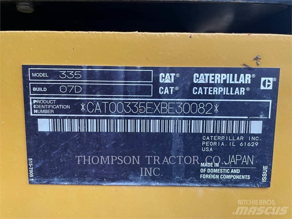 CAT 335 대형 굴삭기 29톤 이상