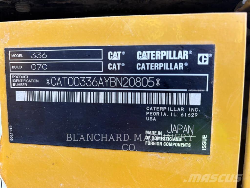 CAT 336 대형 굴삭기 29톤 이상