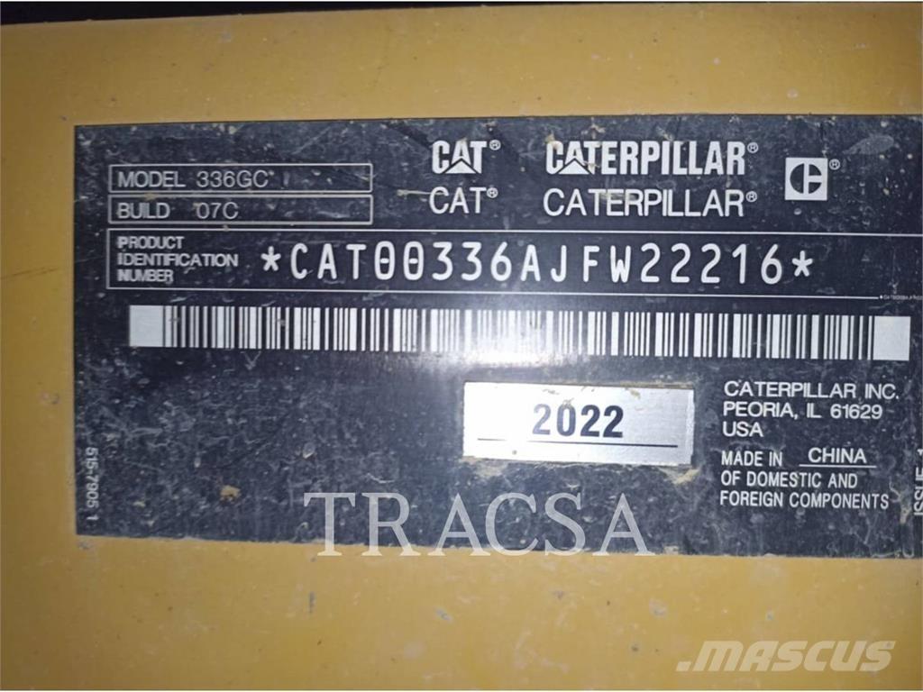CAT 336-07GC 대형 굴삭기 29톤 이상