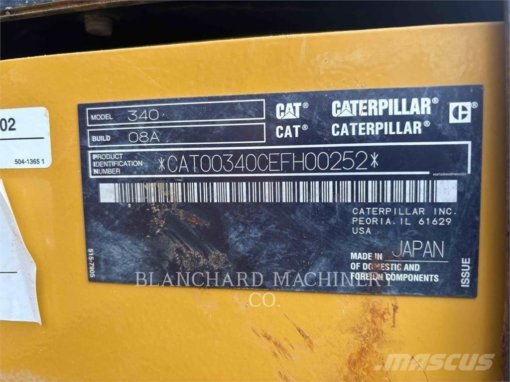 CAT 340 대형 굴삭기 29톤 이상