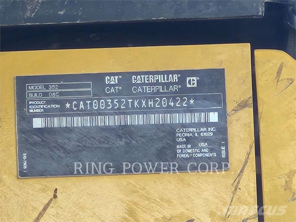 CAT 352-08 대형 굴삭기 29톤 이상