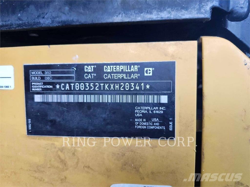 CAT 352EW 대형 굴삭기 29톤 이상