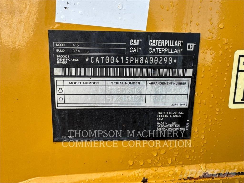 CAT 415 백호로더