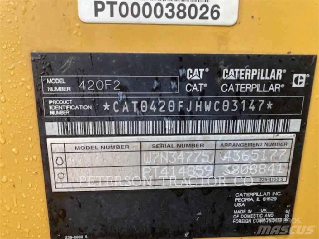 CAT 420F2 백호로더