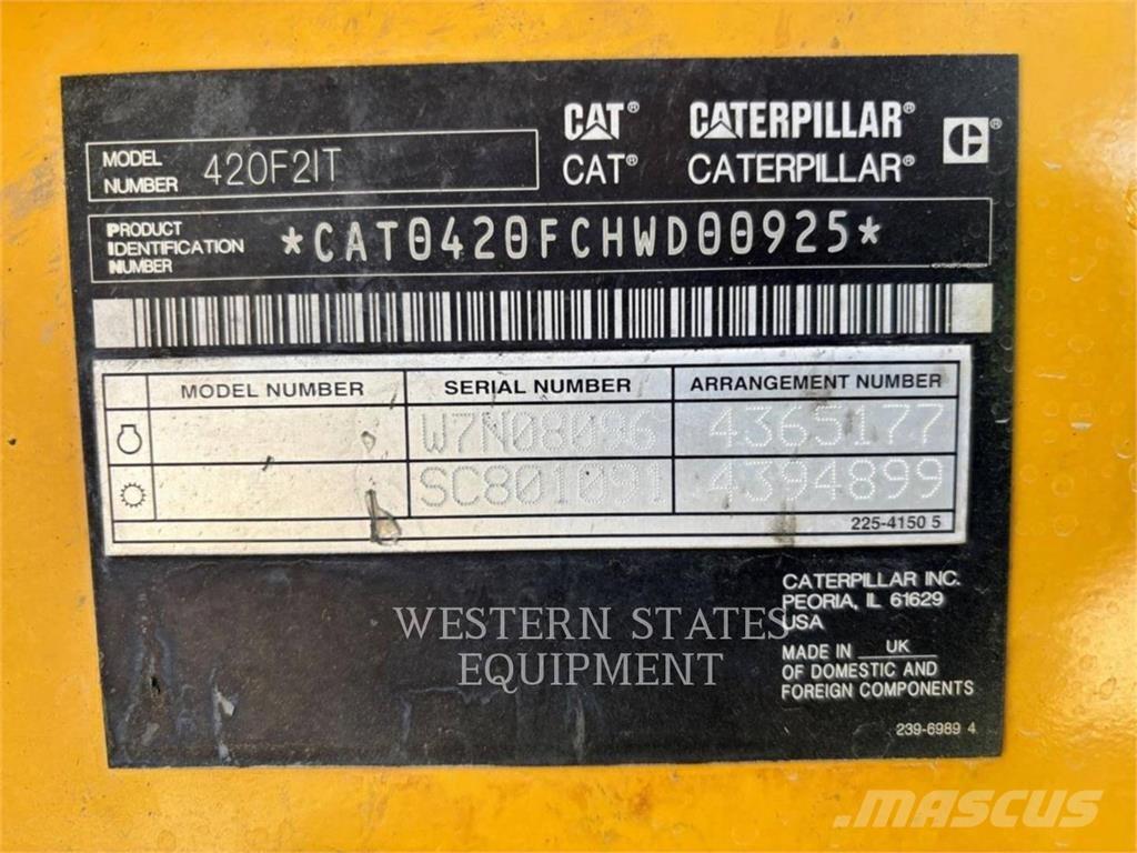 CAT 420F2 백호로더