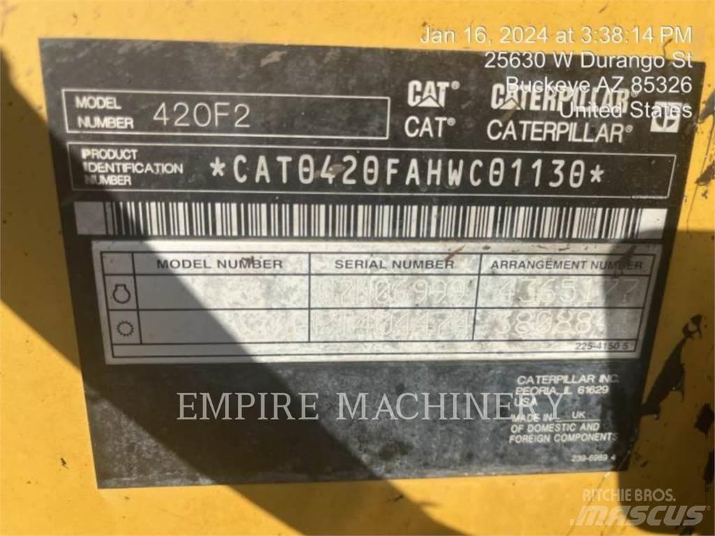 CAT 420F2 4EOP 백호로더