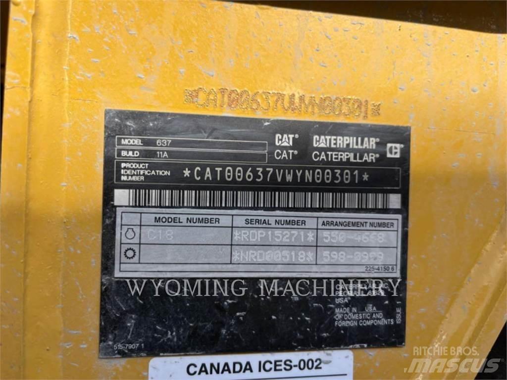 CAT 637 스크레이퍼