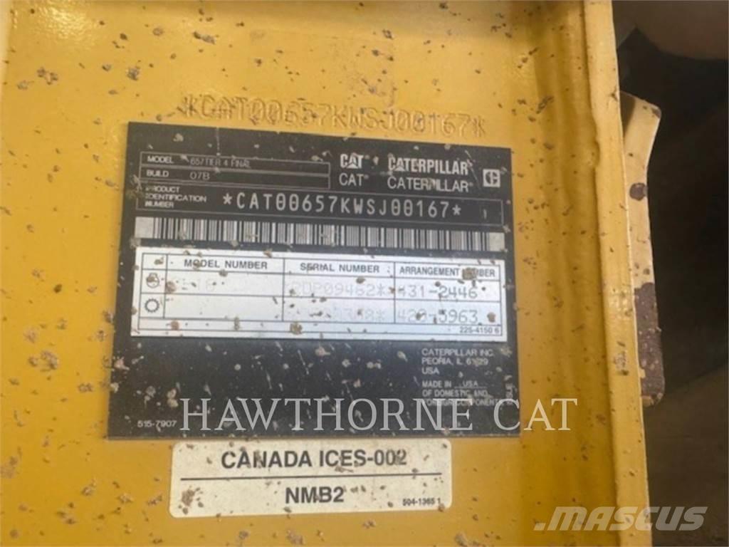 CAT 657 스크레이퍼
