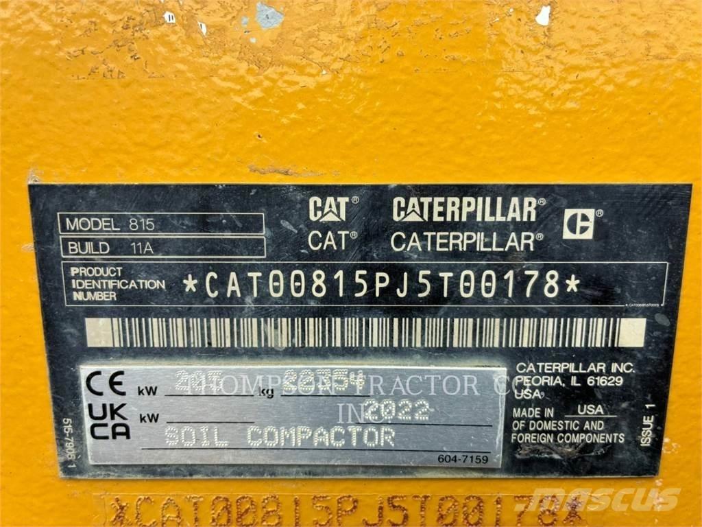CAT 815 토양 다짐기