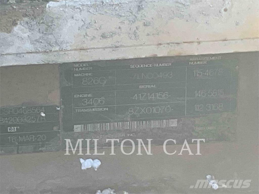 CAT 826G 토양 다짐기