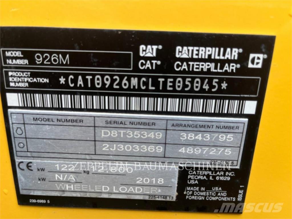CAT 926M  휠로우더