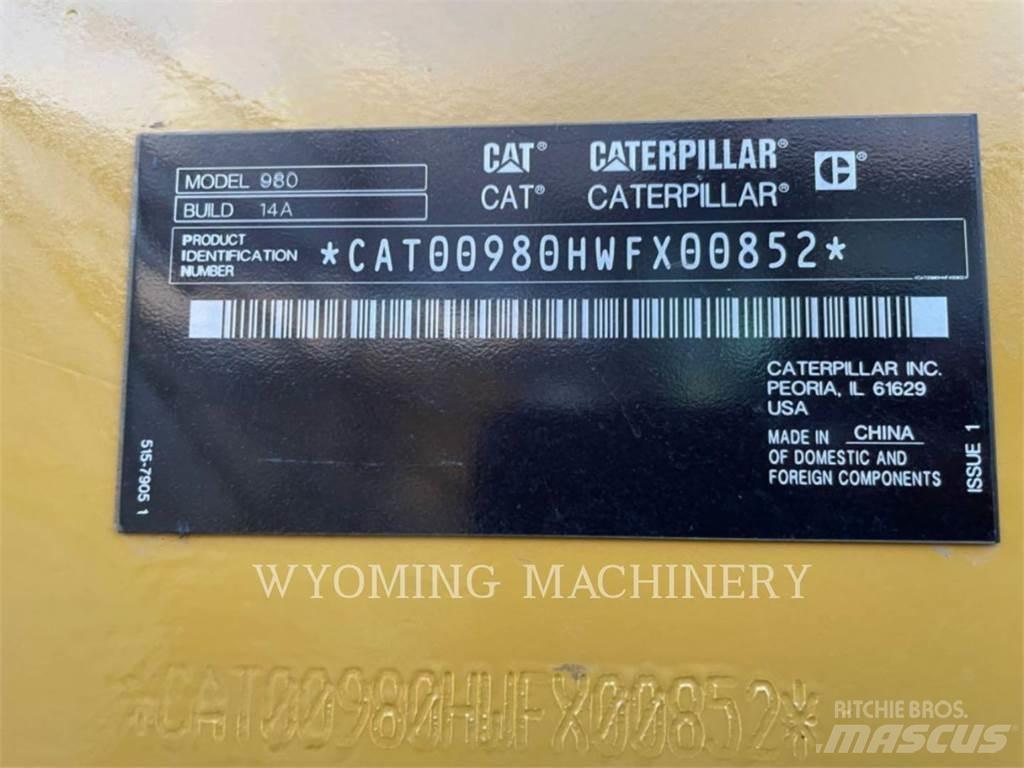CAT 980  휠로우더