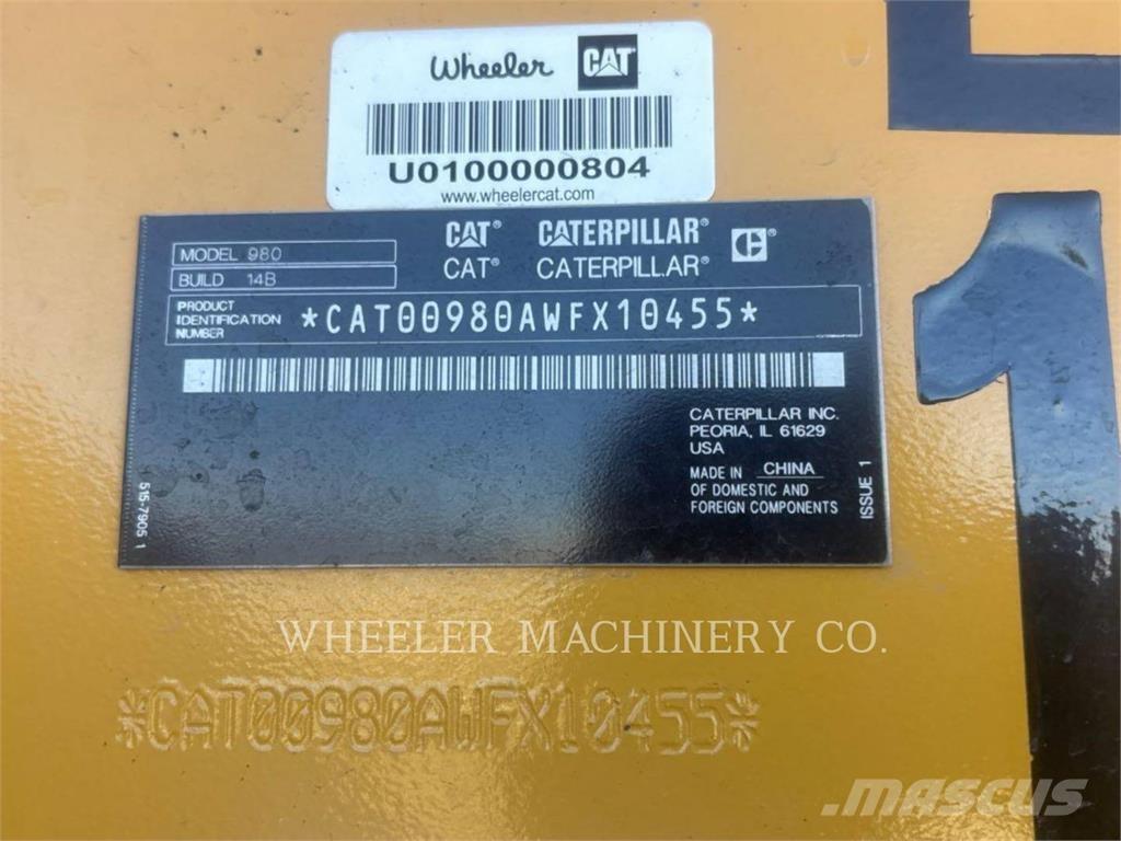 CAT 980  휠로우더