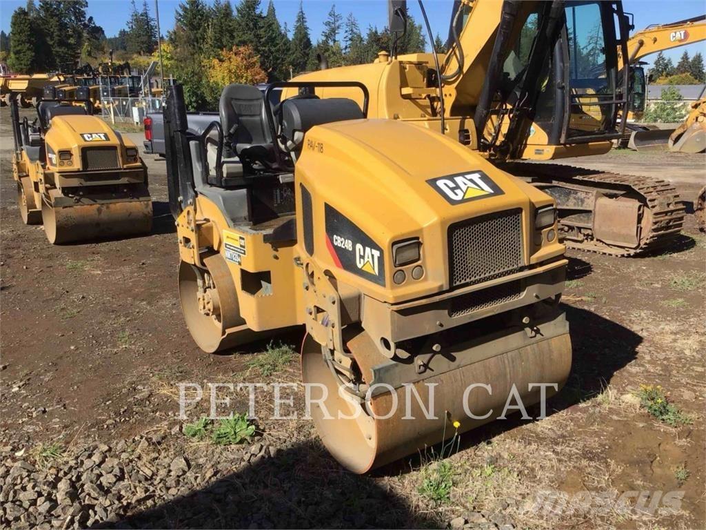 CAT CB24B 트윈 드럼 롤러