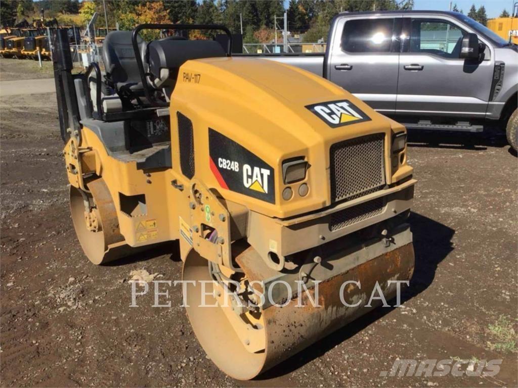 CAT CB24B 트윈 드럼 롤러