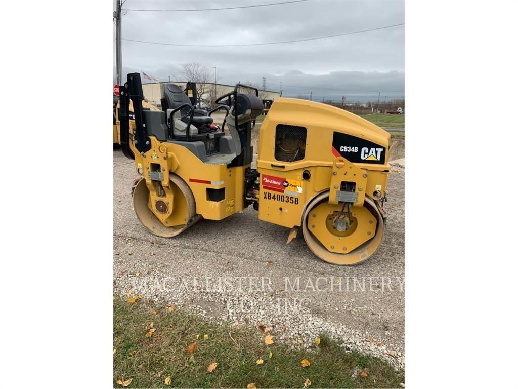 CAT CB34B 트윈 드럼 롤러