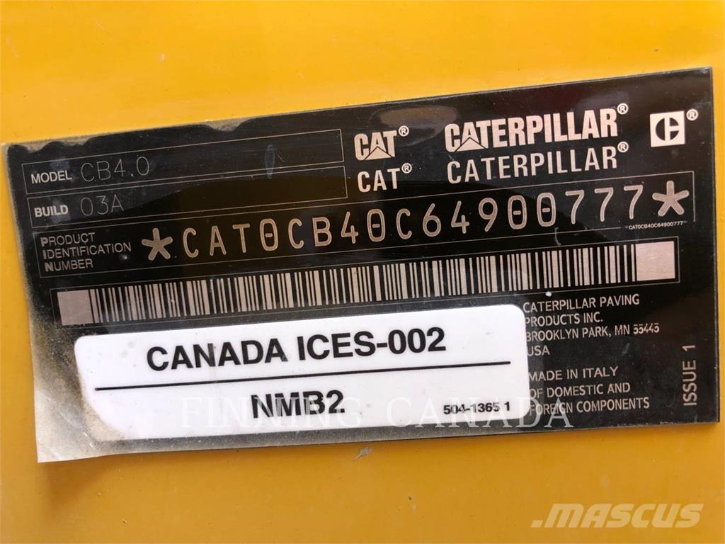 CAT CB4.0-03 토양 다짐기