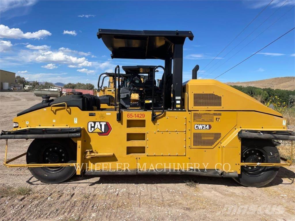 CAT CW34 공기 타이어 롤러