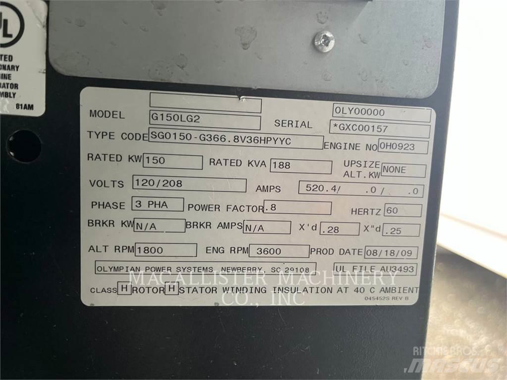 CAT G150LG2 디젤 발전기