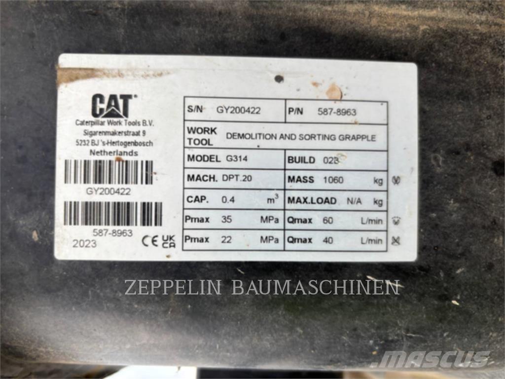 CAT G314-D 집게