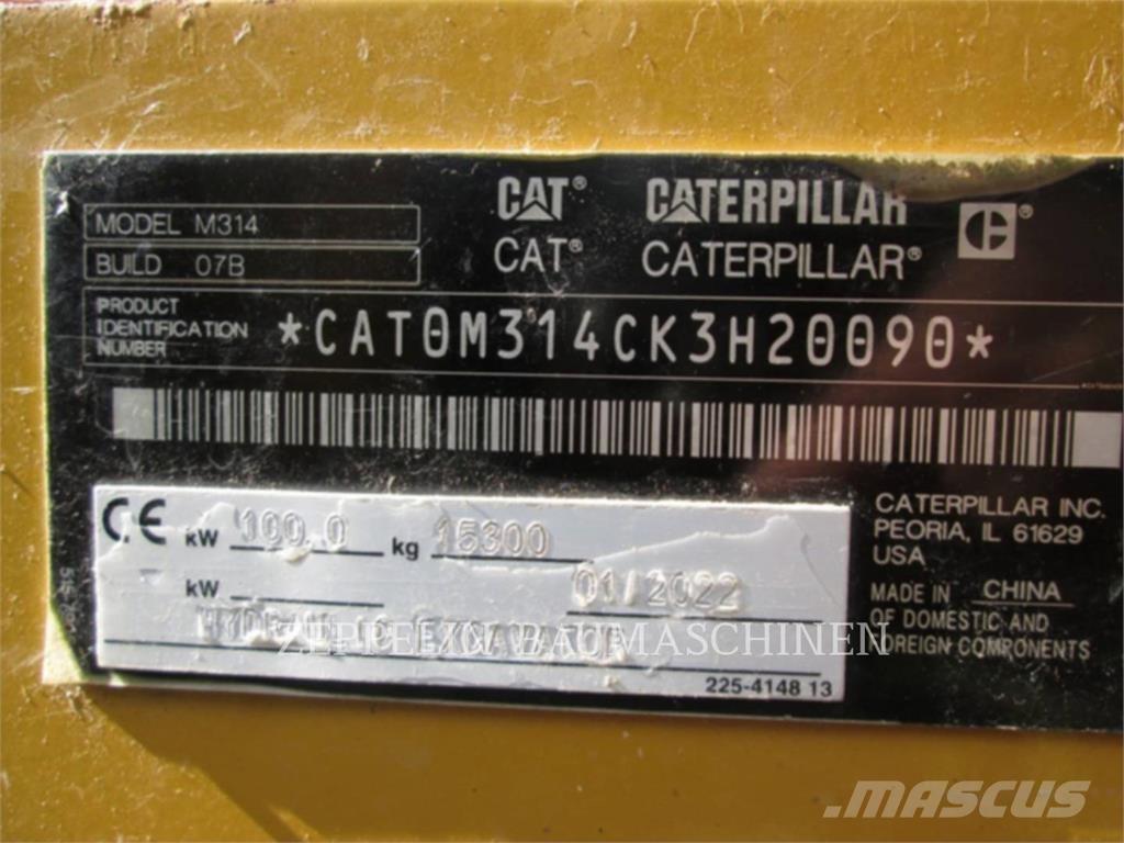 CAT M314-07A  휠 굴삭기
