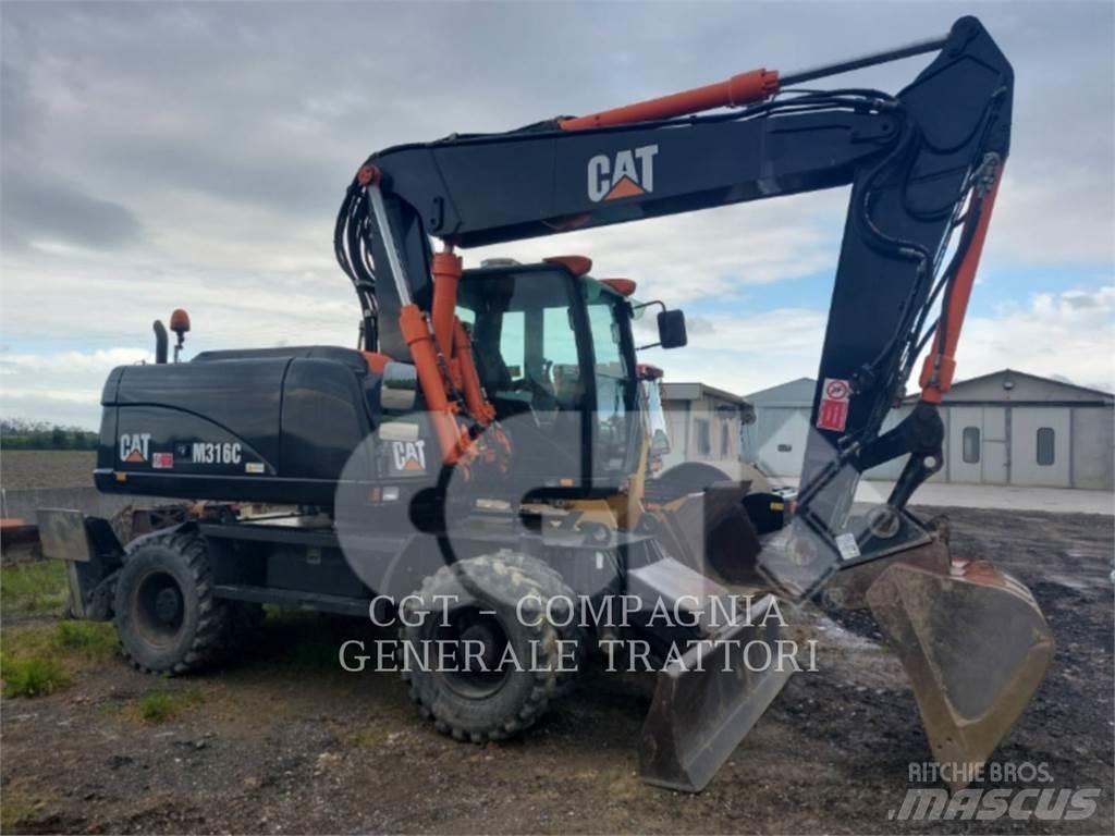 CAT M316C  휠 굴삭기