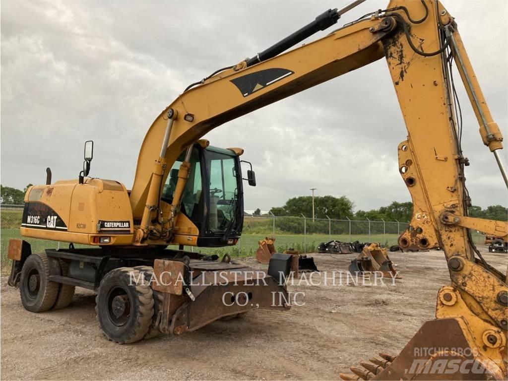CAT M316C  휠 굴삭기