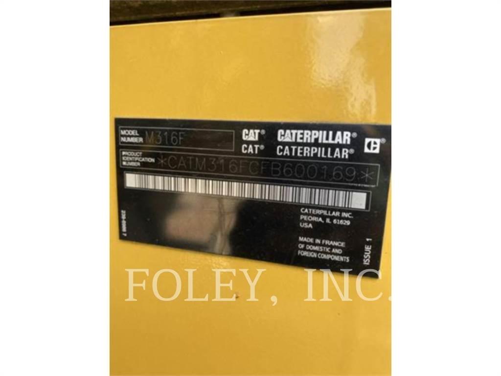 CAT M316F  휠 굴삭기