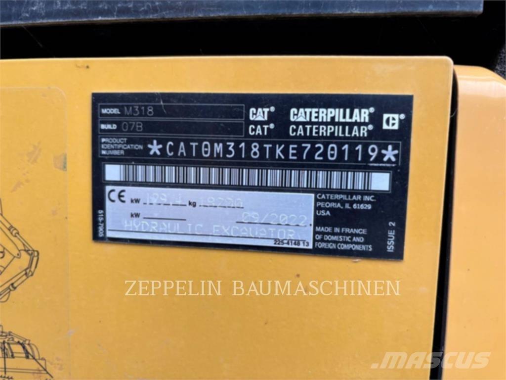 CAT M318-07A  휠 굴삭기