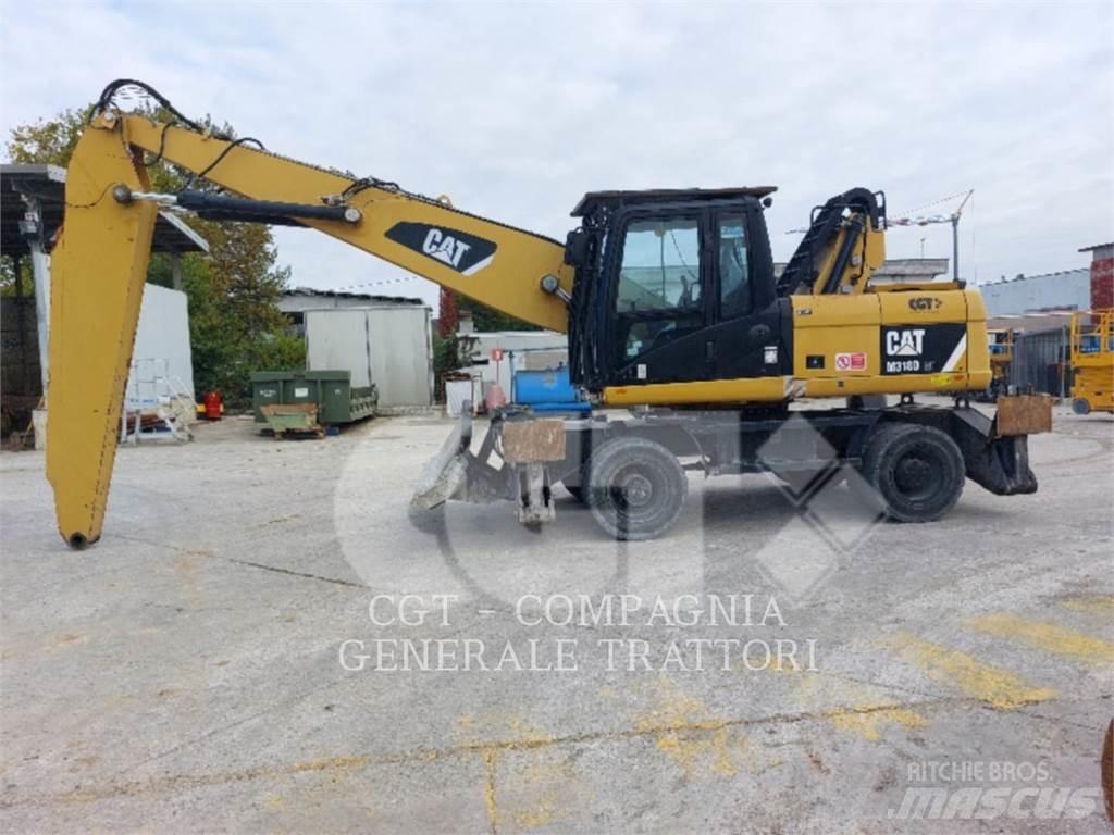 CAT M318D MH  휠 굴삭기