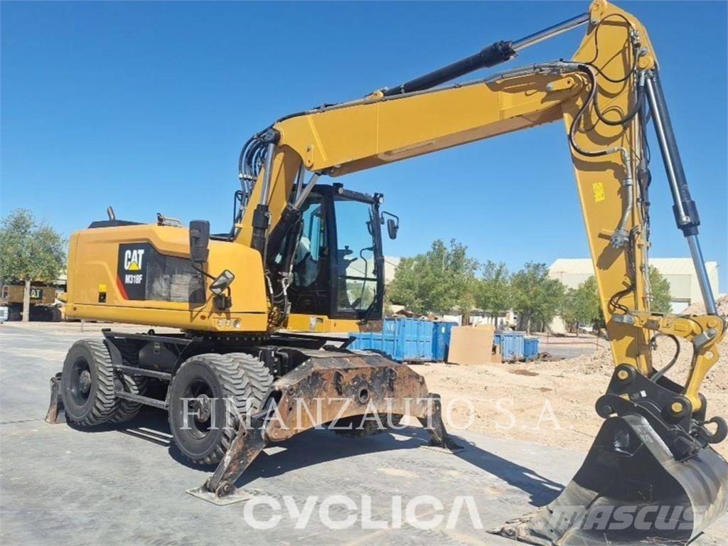 CAT M318F  휠 굴삭기