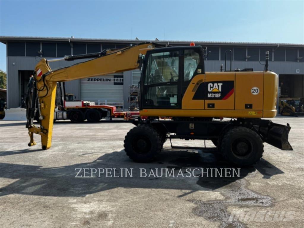 CAT M318F  휠 굴삭기