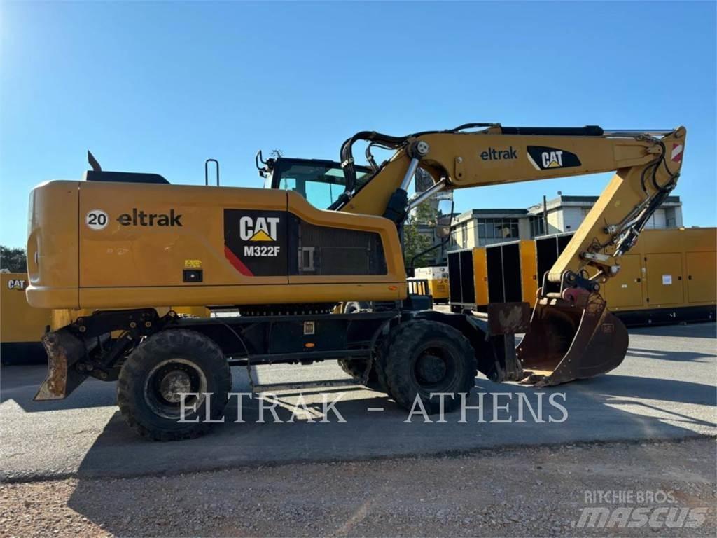 CAT M322F  휠 굴삭기