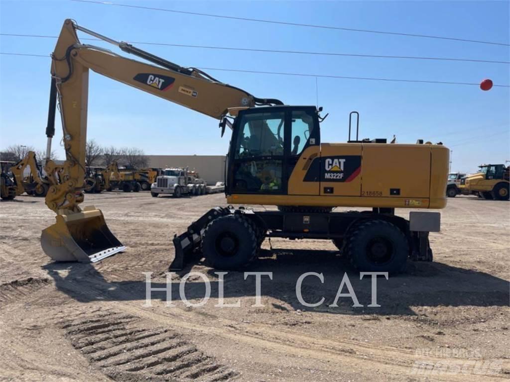 CAT M322F  휠 굴삭기