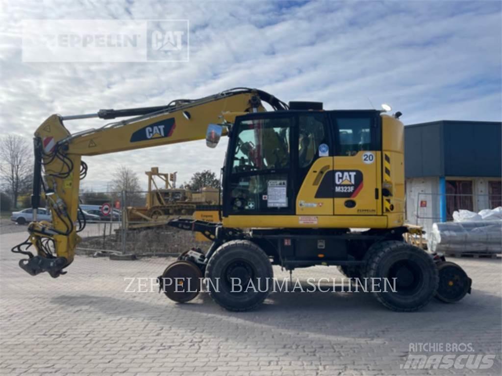 CAT M323F  휠 굴삭기