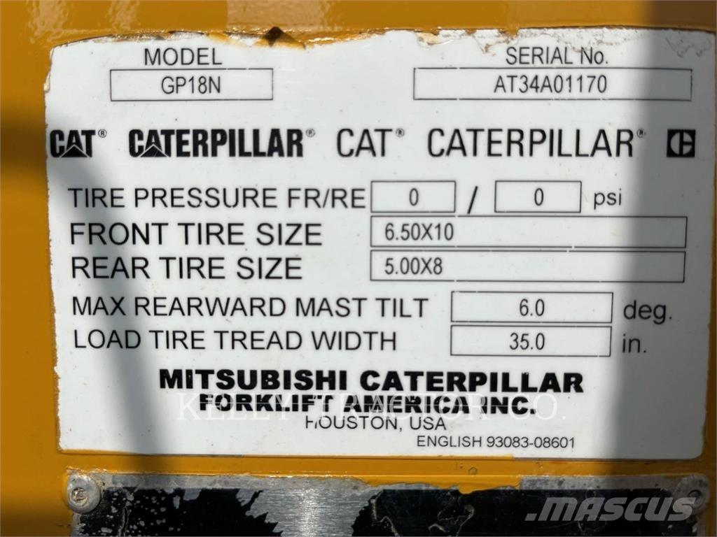 CAT MCFGP18N5 LPG 지게차