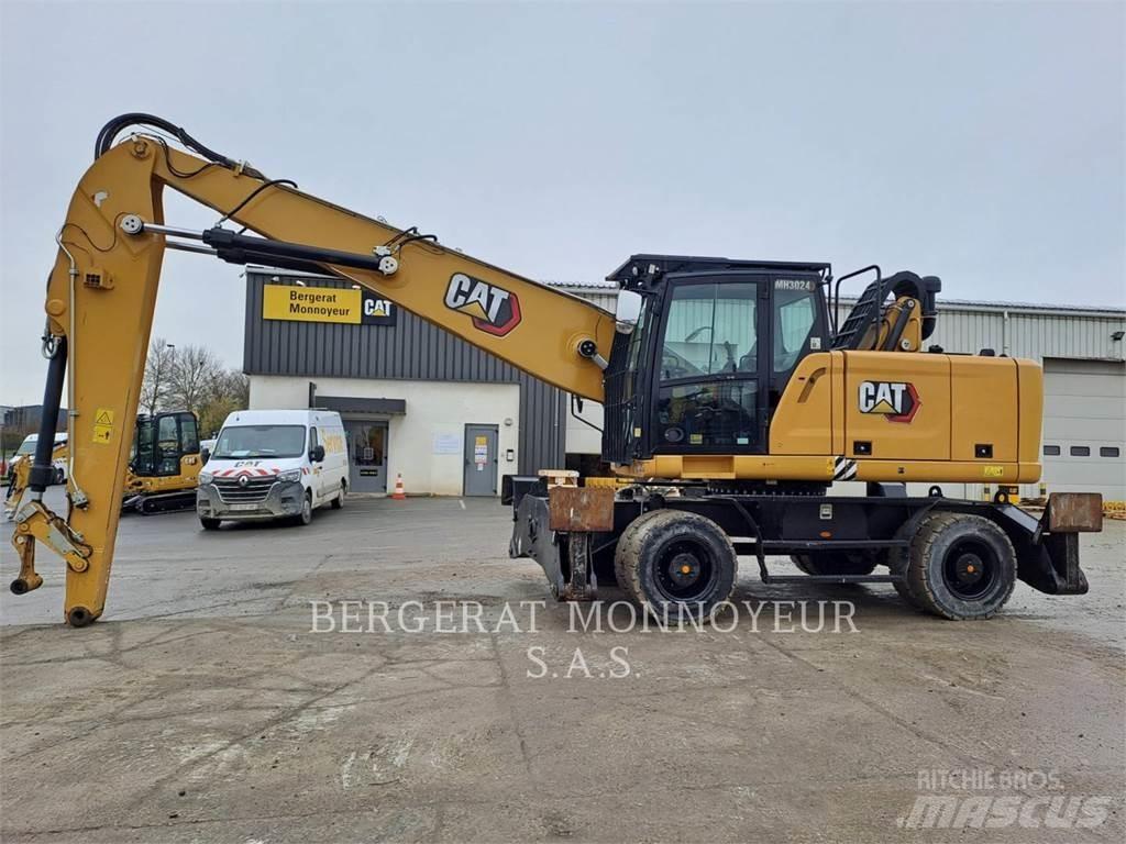 CAT MH3024  휠 굴삭기