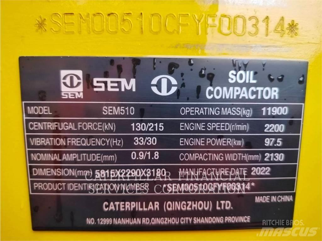 CAT SEM510 싱글 드럼 롤러