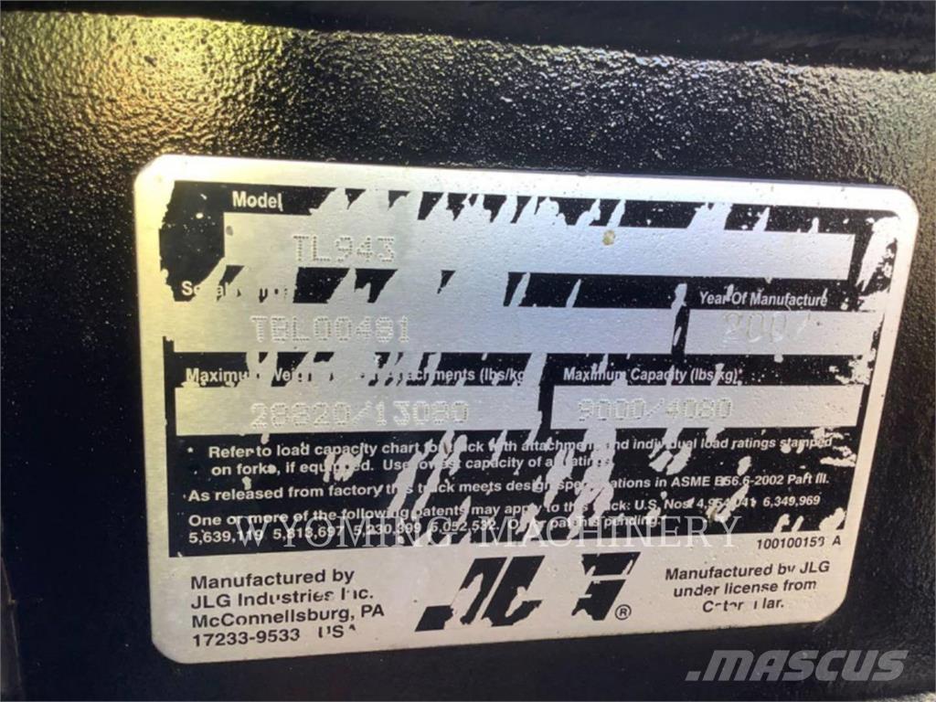 CAT TL943 텔러 핸들러