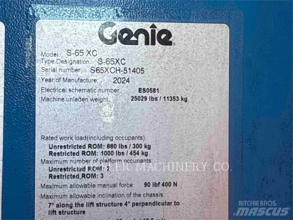 Genie S65XC 관절형 전동이동 리프트