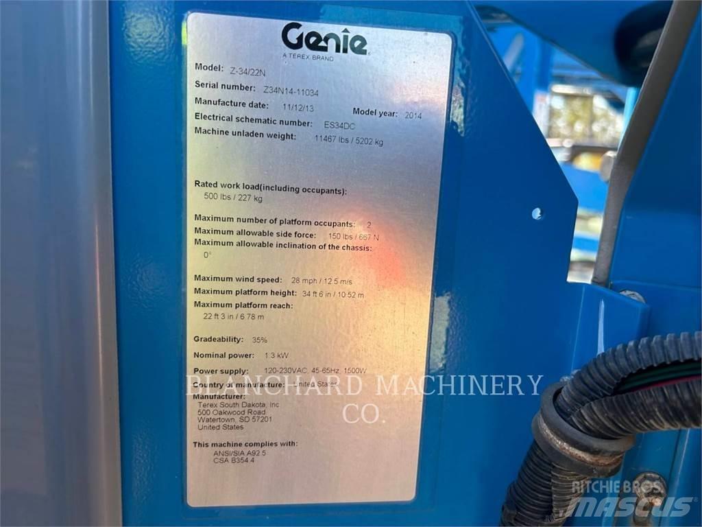Genie Z34/22 관절형 전동이동 리프트