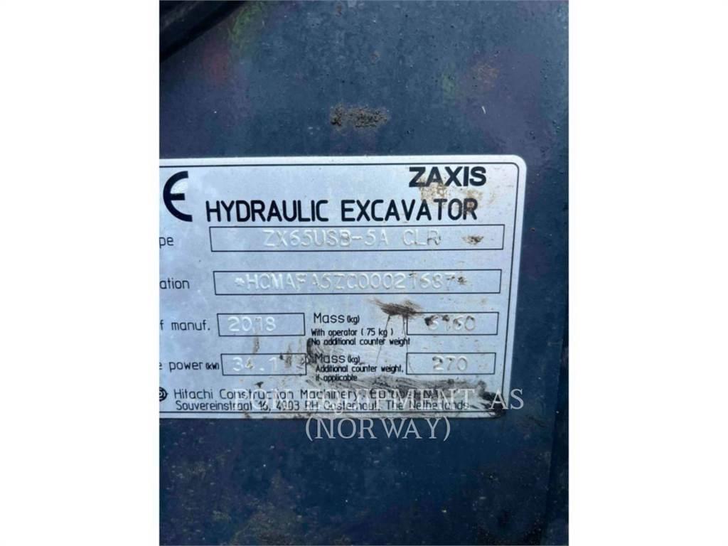 Hitachi ZX65 대형 굴삭기 29톤 이상