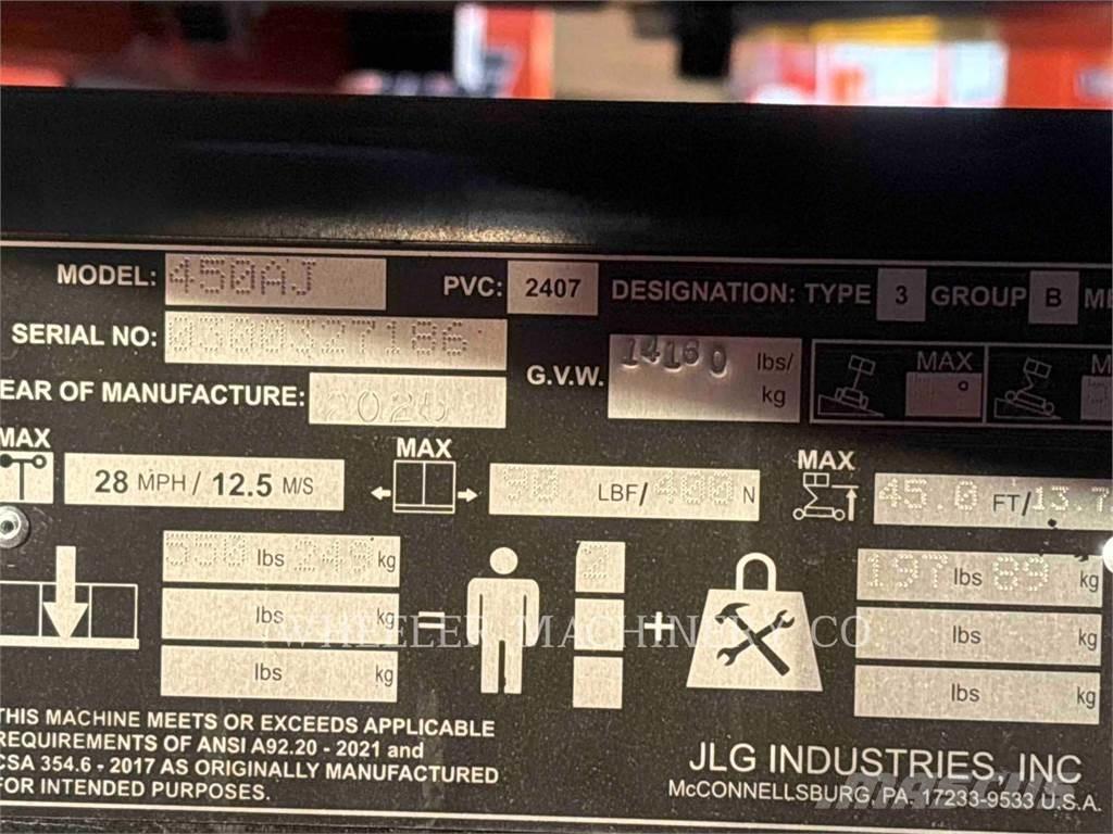 JLG 450AJ 관절형 전동이동 리프트