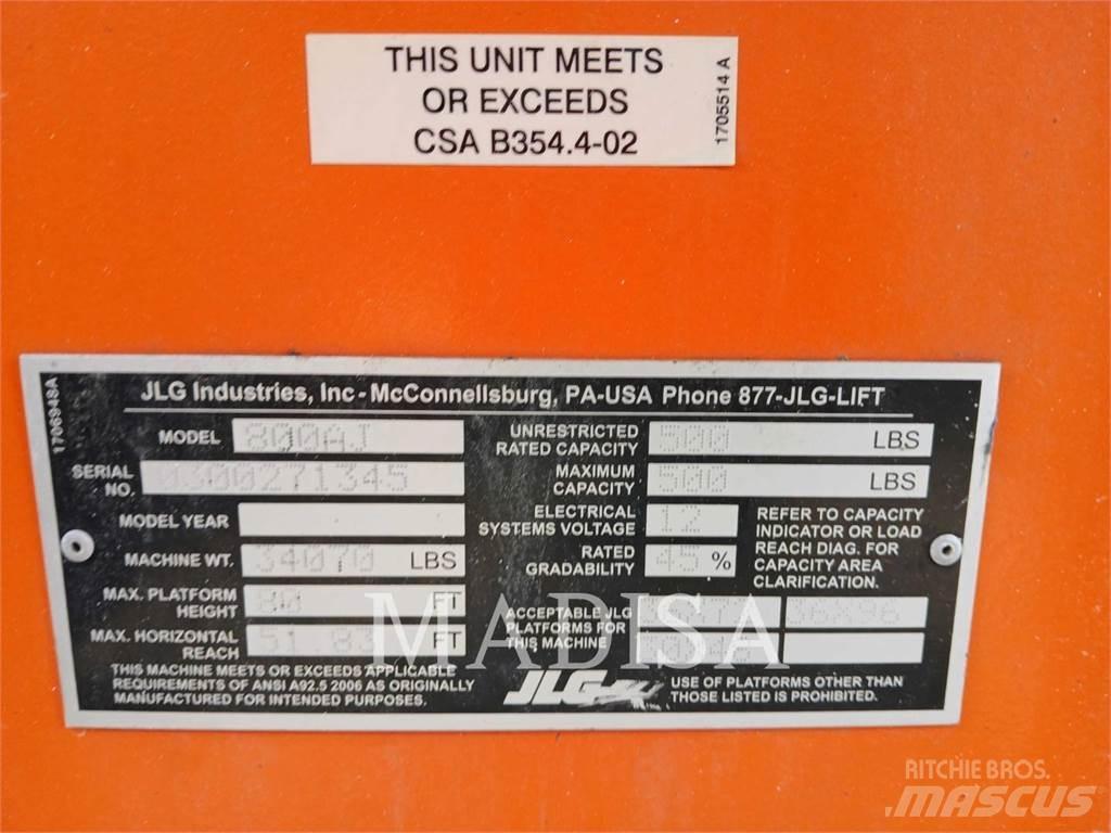 JLG 800 AJ 관절형 전동이동 리프트