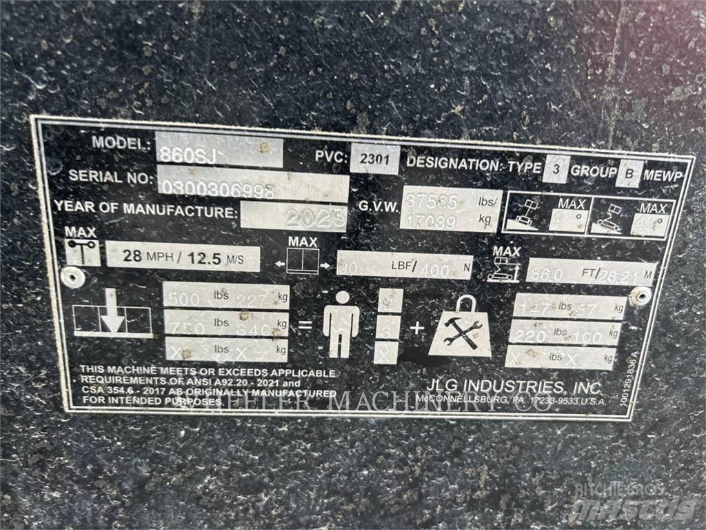 JLG 860SJ SP 관절형 전동이동 리프트