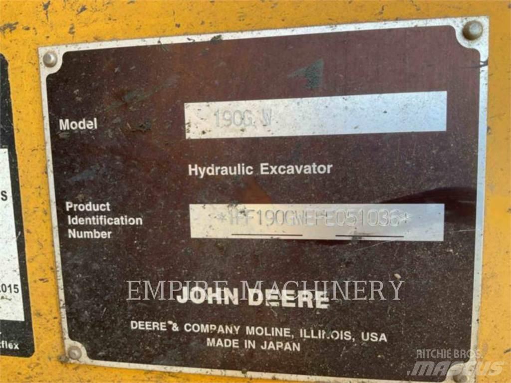 John Deere 190G 대형 굴삭기 29톤 이상