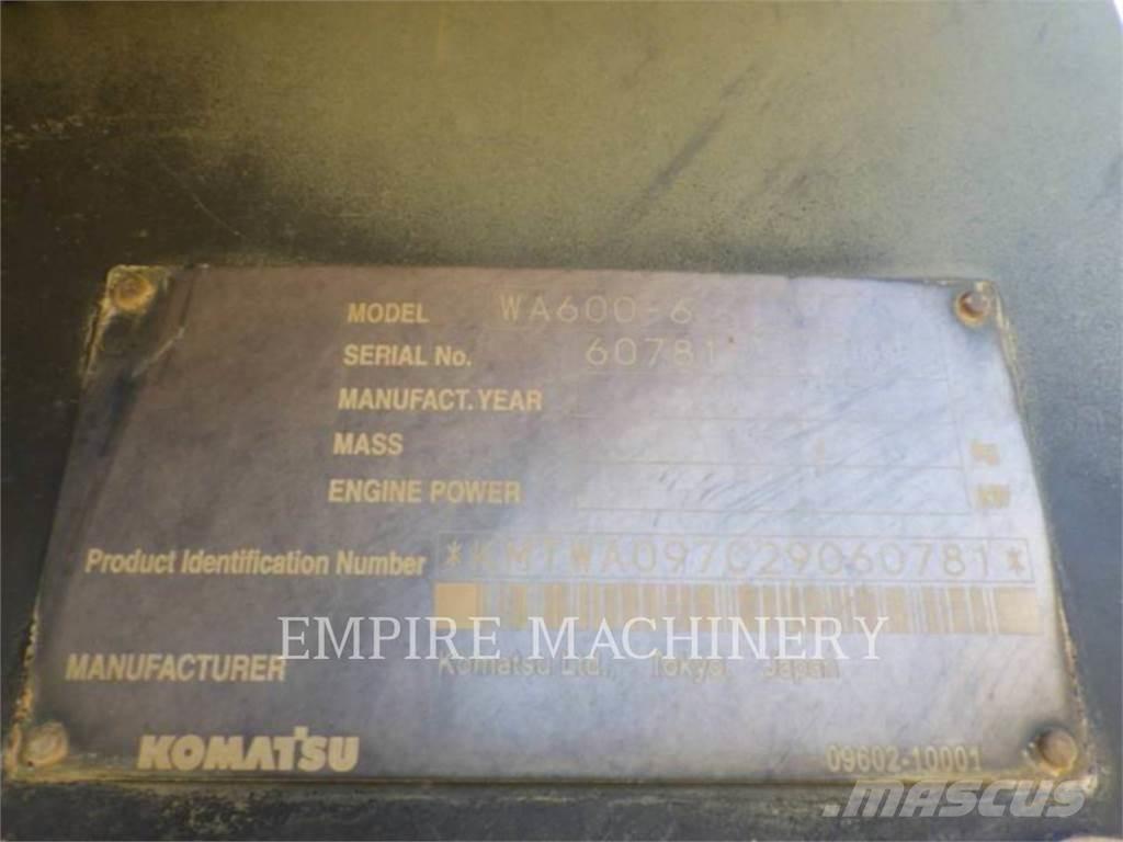 Komatsu WA600-6  휠로우더