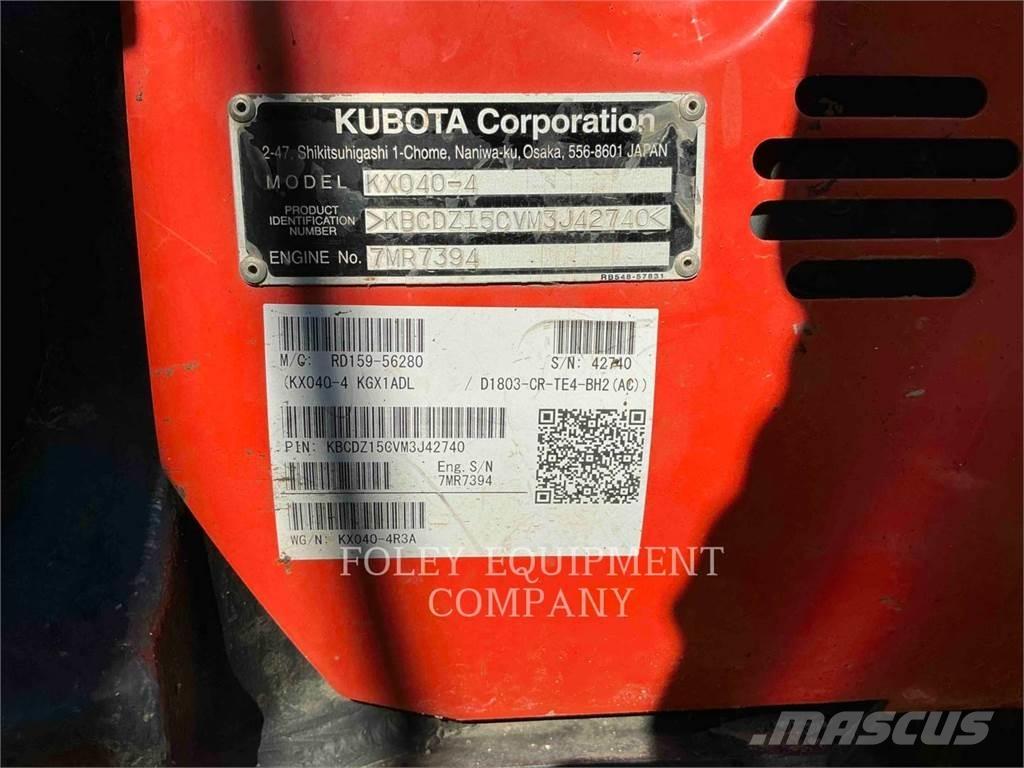 Kubota KX040-4 대형 굴삭기 29톤 이상
