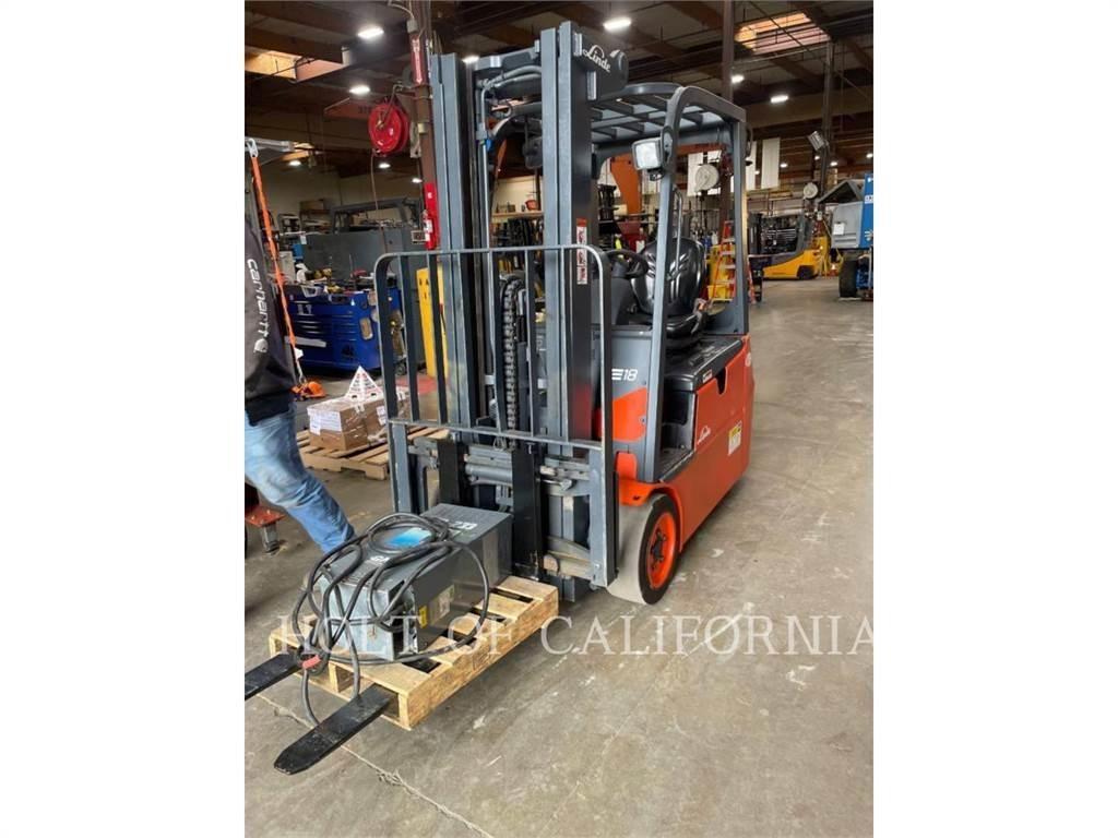Linde E18 전동 지게차